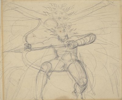 Hyperion, from a Study for Grays Poems, Page 46 by William Blake